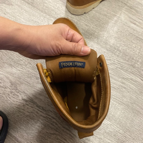 Timberland X Pendleton Size 8.5 Women’s Brown Bramhall Plaid Boots - Picture 9 of 11